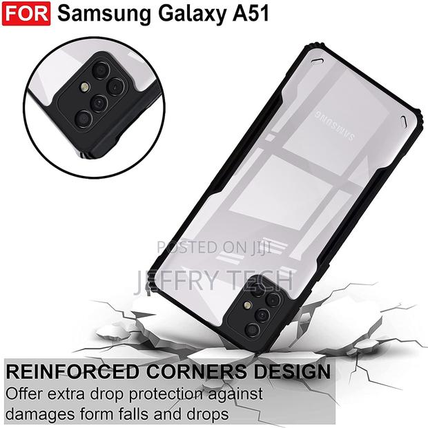 Samsung A51 Back Cover Back Cover Case | Clear Case With Camera Protec - thumbnail 2