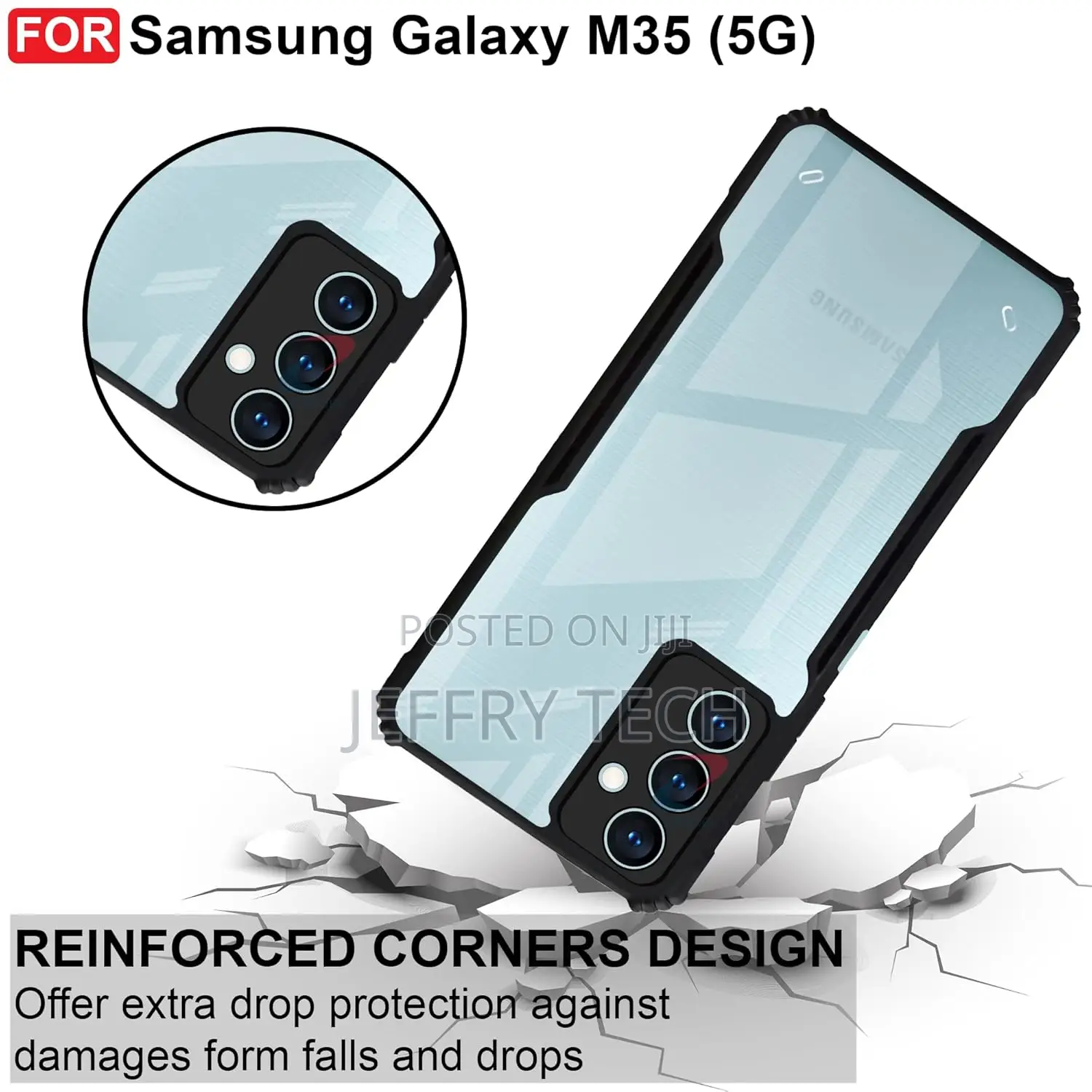 Backcover for Samsung Galaxy M35 (5g) | Camera Protection Shockproof B