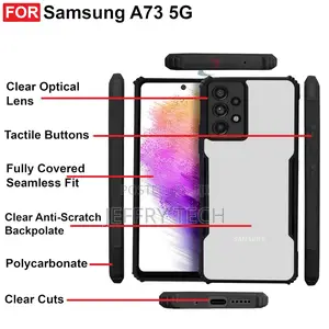 Shockproof Crystal Clear Back Case for Samsung Galaxy A73 5g