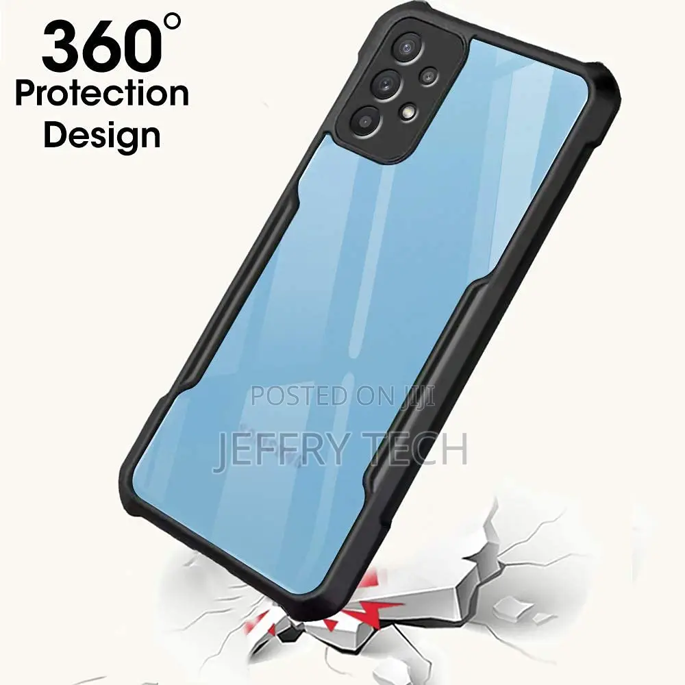 Bumper Crystal Clear Tpu+Pc Hybrid Bump Corner for Samsung Galaxy A52