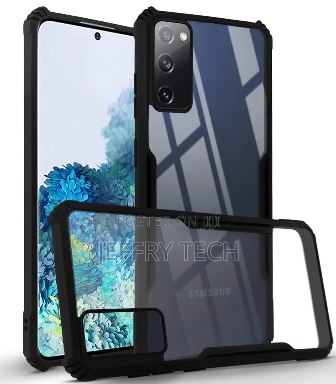 Samsung-S20 Camera Protection Shockproof Bumper-Edge Crystal Clear