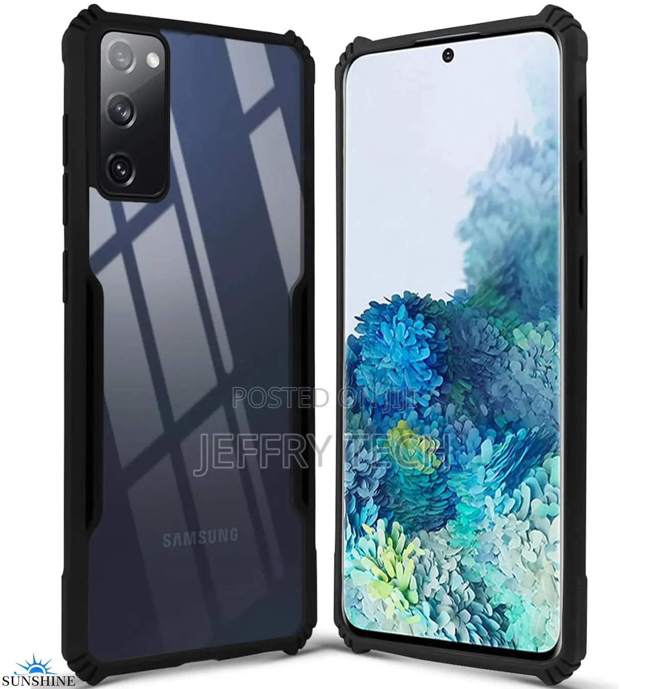 Samsung-S20 Camera Protection Shockproof Bumper-Edge Crystal Clear