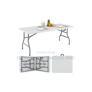 Foldable Plastic Table. Use It as a Dining Table for Outdoor Camping