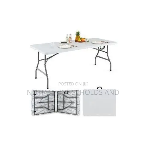 Foldable Plastic Table. Use It as a Dining Table for Outdoor Camping