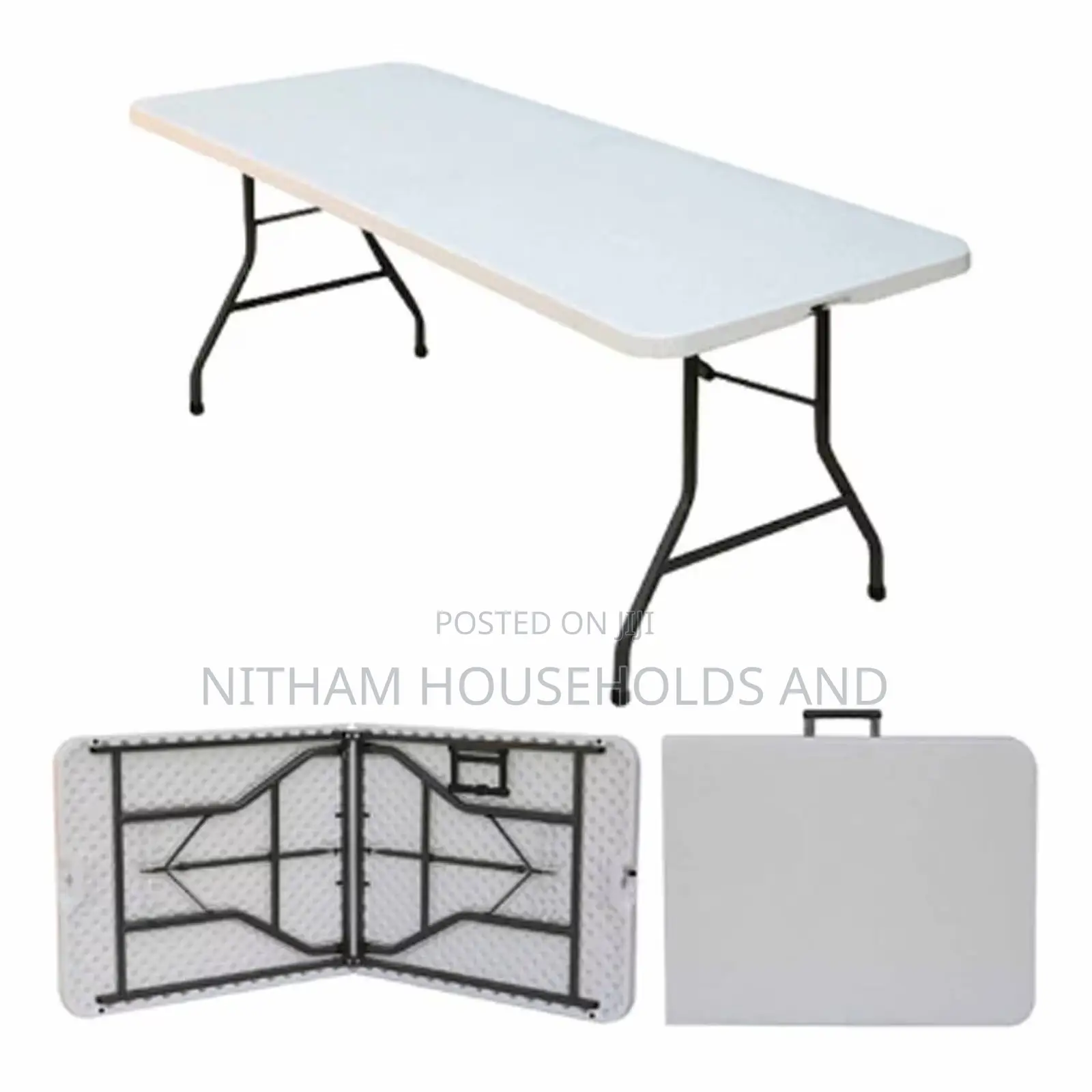 Foldable Plastic Table. Use It as a Dining Table for Outdoor Camping