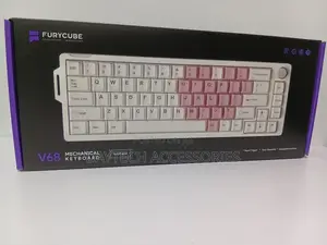 The Furycube V68 Wired Mechanical Keyboard With RGB Backlighting.