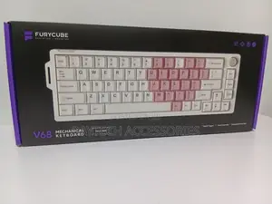 The Furycube V68 Wired Mechanical Keyboard With RGB Backlighting.