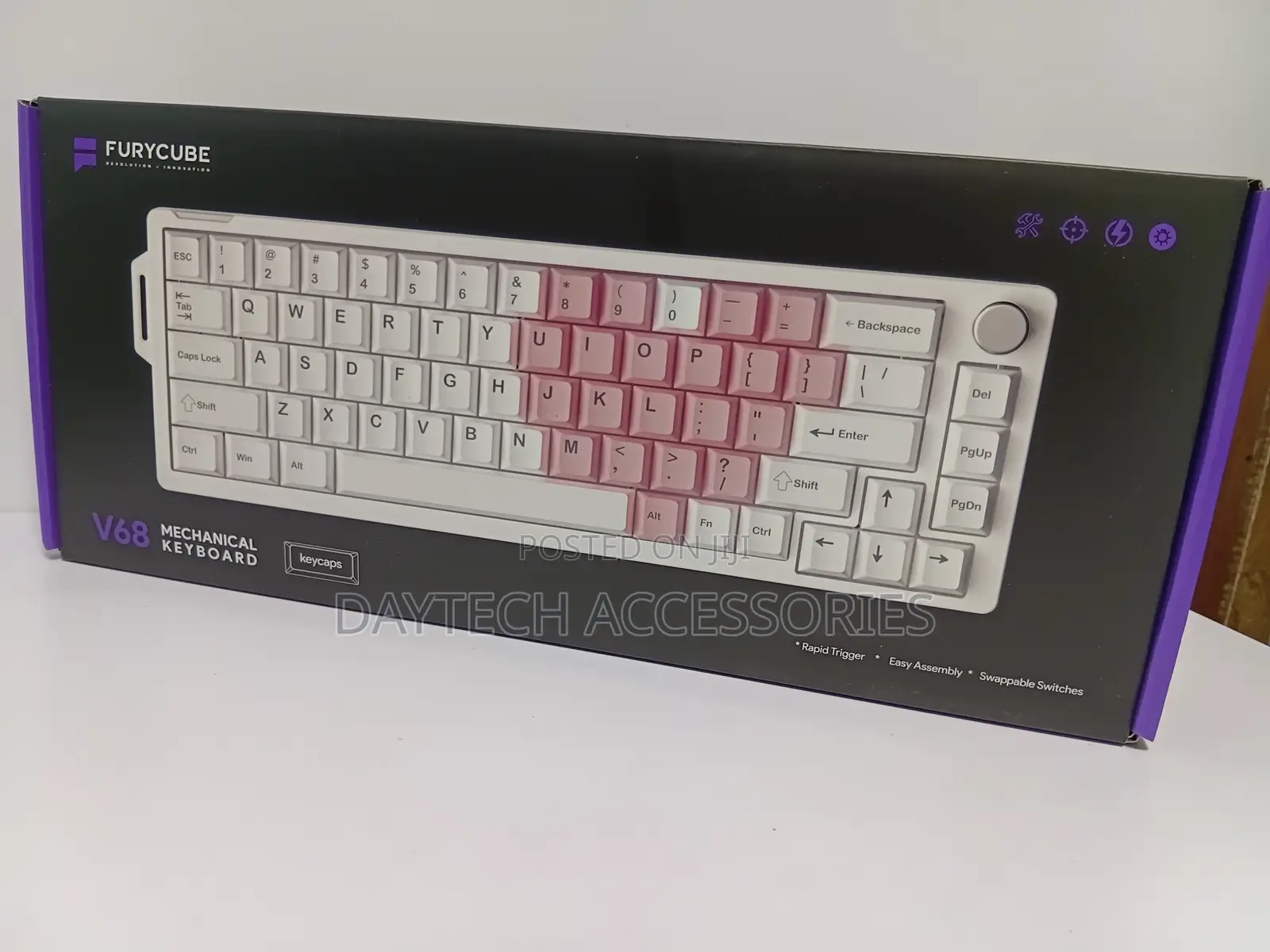 Furycube V68 RGB Wired Mechanical Keyboard.