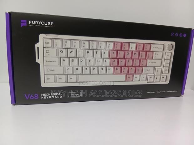 This Is a Furycube V68 Mechanical Keyboard. - thumbnail 4