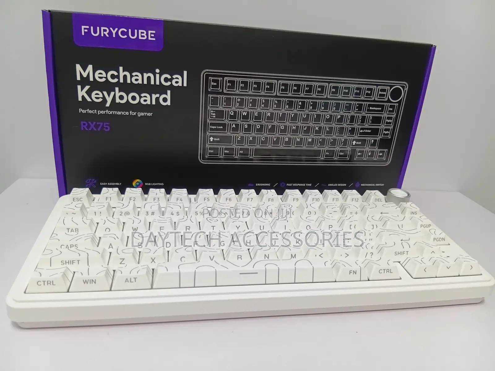 This Is a Furycube Rx75 Mechanical Keyboard.
