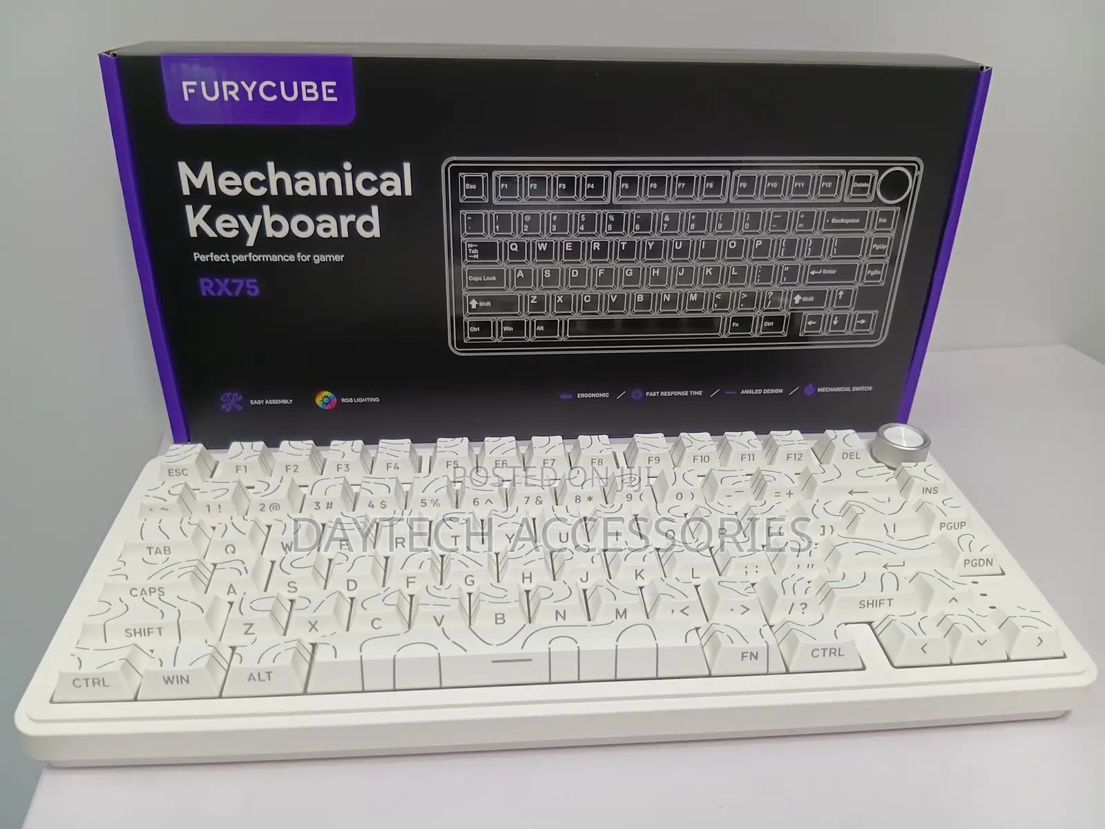 Furycube Rx75 Pro Tri Mode Customizable Mechanical Keyboard.
