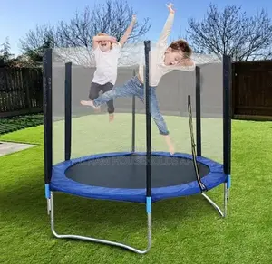 6ft Kids Children's Trampoline With Safety Enclosure Net Indoor