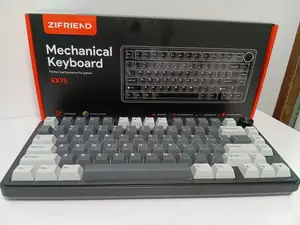 This Zifriend Rx75 Is a 75% Layout Mechanical Gaming Keyboard Knob.