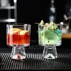 6pcs Elegant Alva Pedestal Crystal Glassware