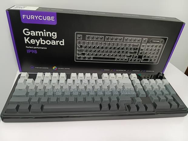 Furycube Ip98 Gaming Keyboard Wired Keyboard With RGB Backlighting.