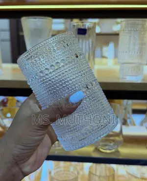 6 PCS Vintage Aesthetic Eternelovery Hobnail Highball Glass Set