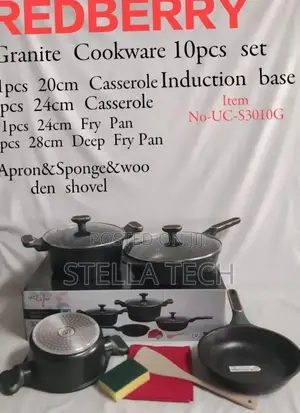 Redberry Premium Range of Nonstick Cookware With Induction Base -