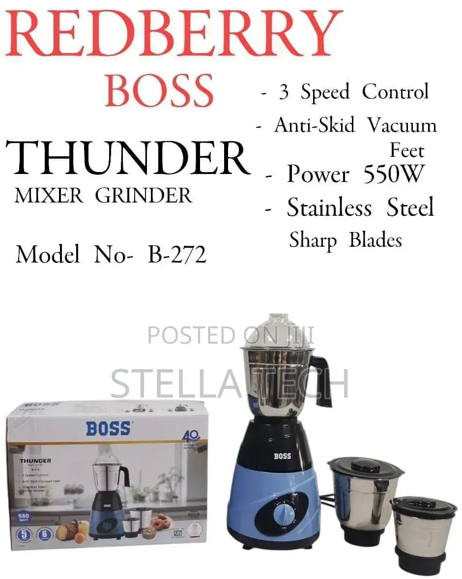 ""Redberry"" " Boss " Premium Range of Blender Thunder -