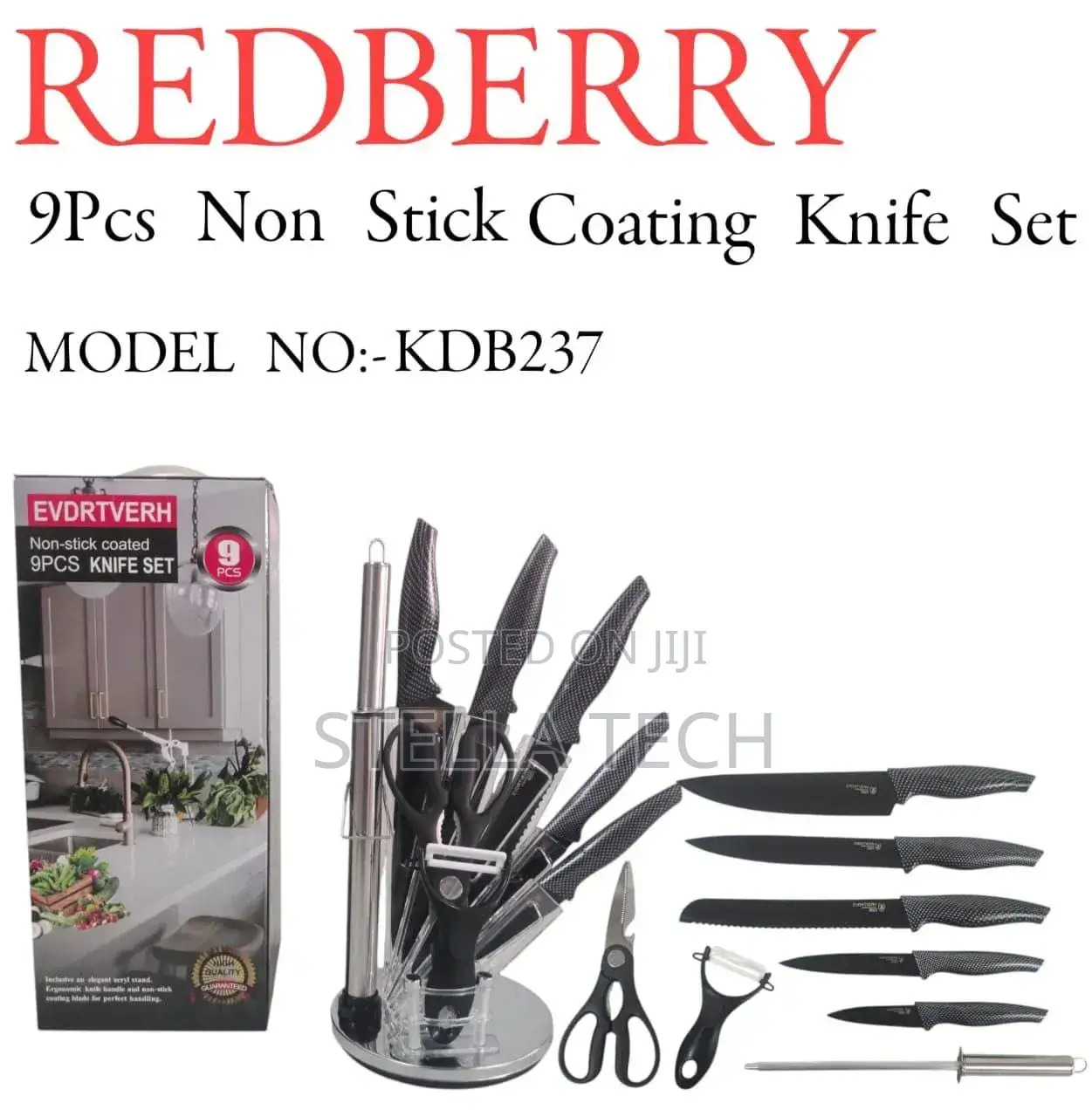 Redberry 
Premium Range of Knife Sets 
KDB - 227 [ 8pcs Set ]