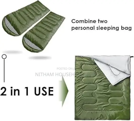 Portable Sleeping Bag Comfort Mattress With Compression Bag