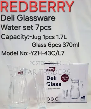 Redberry Premium Range of Crystal Clear Glass