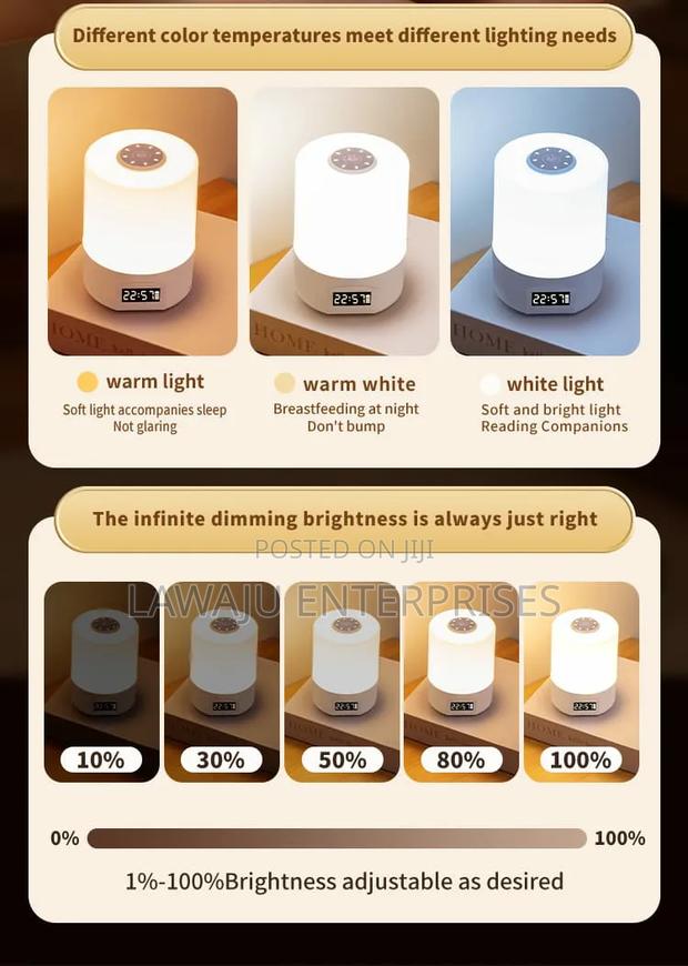Digital Lamp With Clock