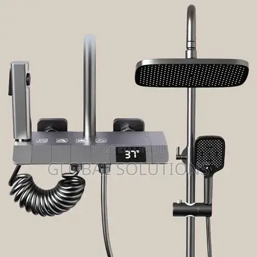 Luxury Piano Button Thermostatic Shower Set