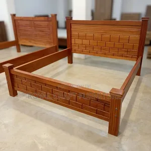 Solid Mahogany Bed (5x6) - Queen Size - Brand New Durable"