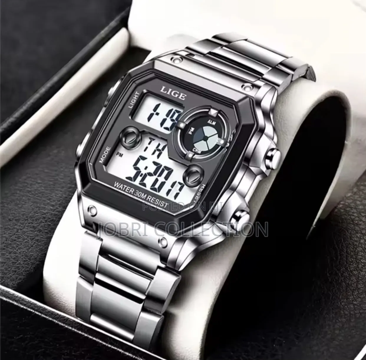 Lige Square Face Digital Display Watch