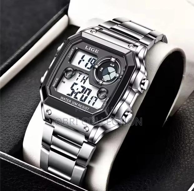 Lige Square Face Digital Display Watch - thumbnail 3