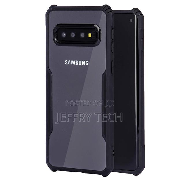Transparent Black Bumper Case for Samsung Galaxy S10