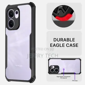 Crystal Clear Back Full Camera Edge Bumper Case for Oppo Reno 13f 5g