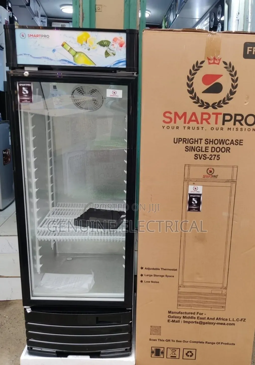 New Smartpro Showcase Fridge Svs275 209l (Black)