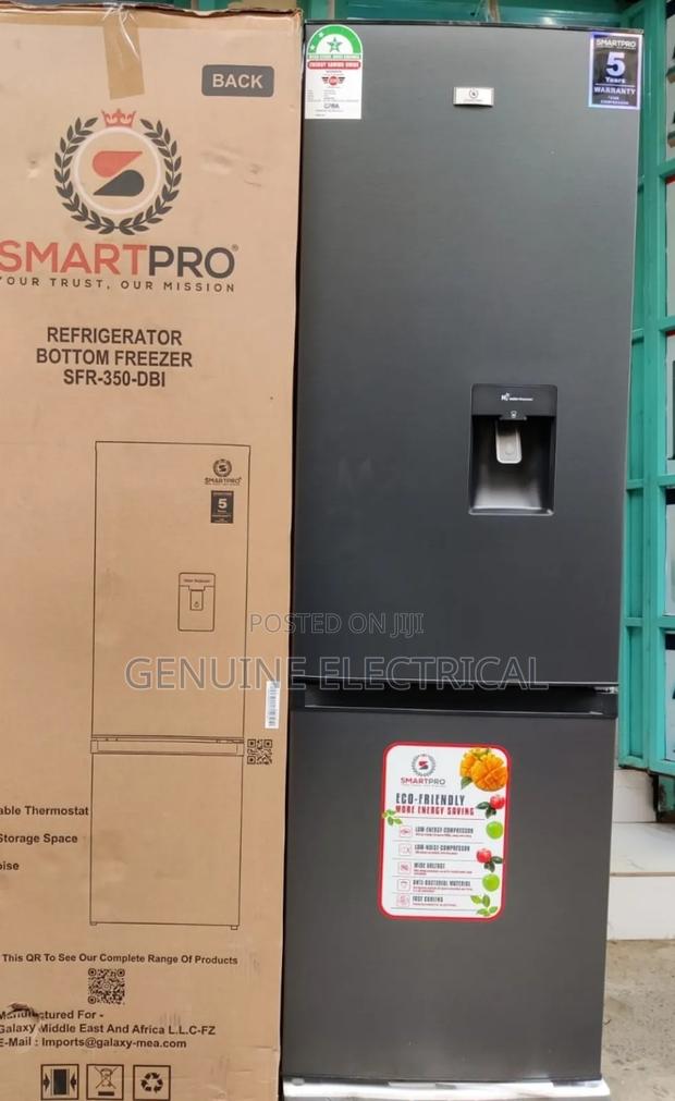 Smartpro Fridge Defrost 350dbi 280l Bottom Freezer With Dispenser