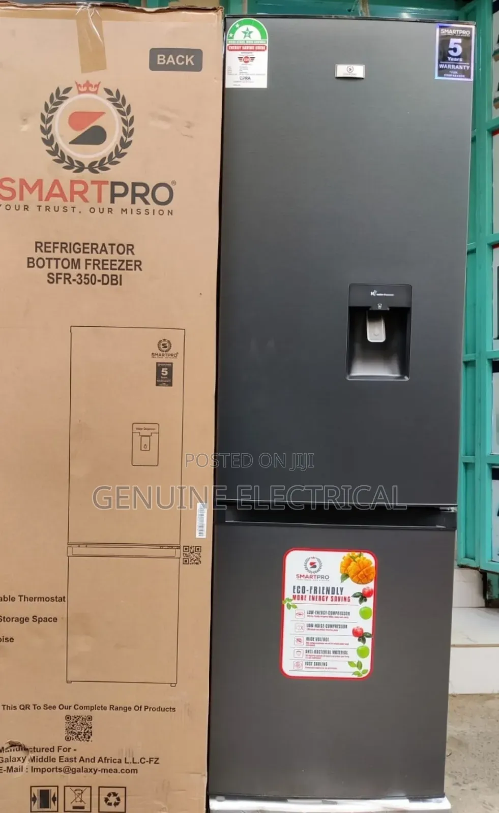 Smartpro Fridge Defrost 350dbi 280l Bottom Freezer With Dispenser