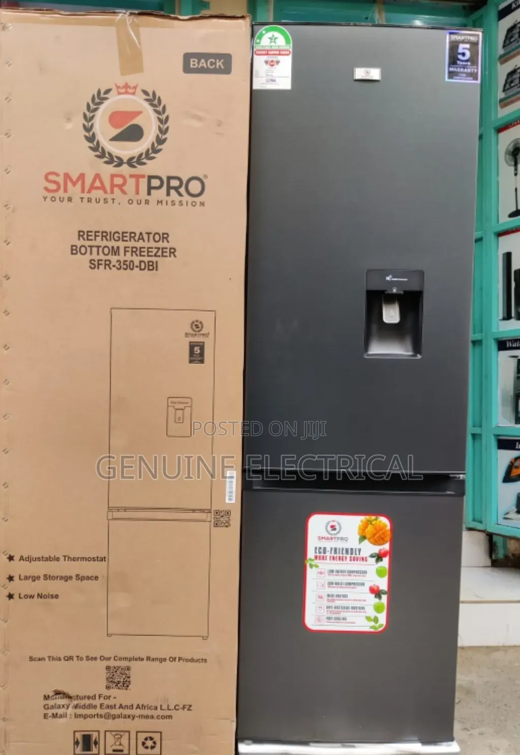 Smartpro Fridge Defrost 350dbi 280l Bottom Freezer With Dispenser