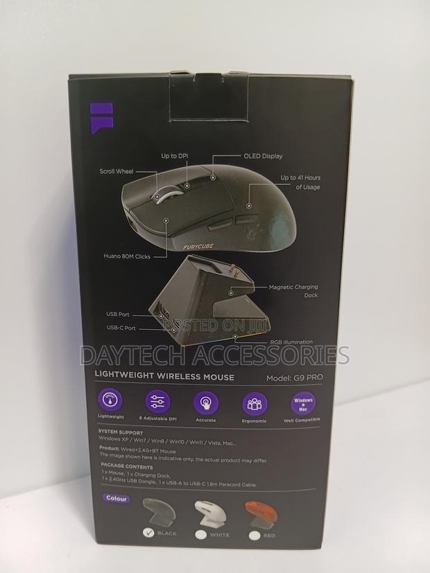Furycube G9 Pro Wireless Gaming Mouse Tri-Mode - thumbnail 3