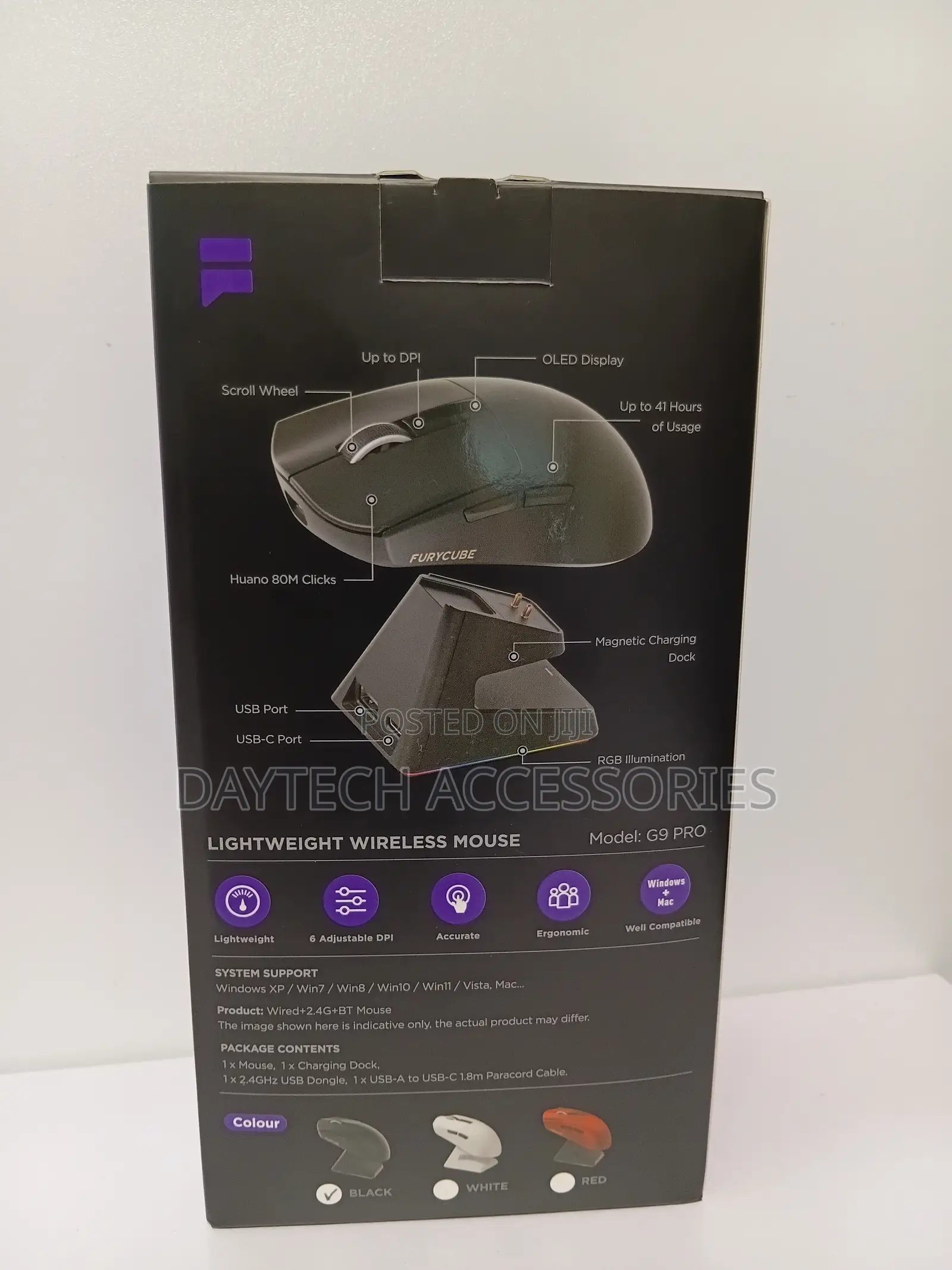 Furycube G9 Pro Wireless Gaming Mouse Tri-Mode