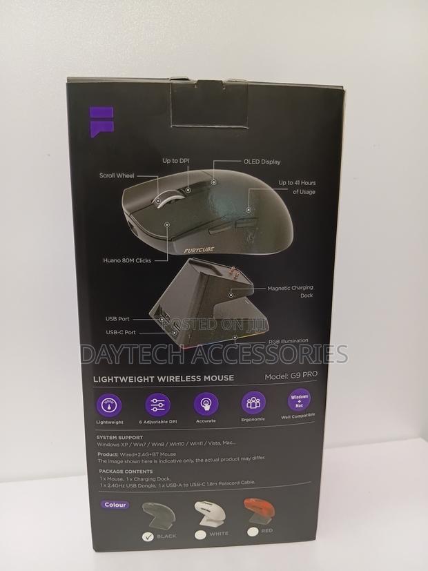 Furycube G9 Pro Wireless Gaming Mouse Tri-Mode - thumbnail 4