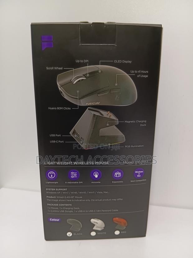 Furycube G9 Pro Tri-Mode Gaming Mouse With Digital Display - thumbnail 2