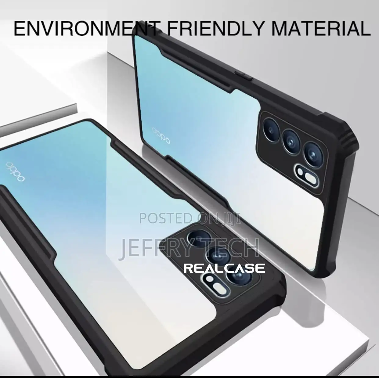 Oppo Reno 6 5g Back Cover, Silica Gel Hard Clear Transparent Bumper