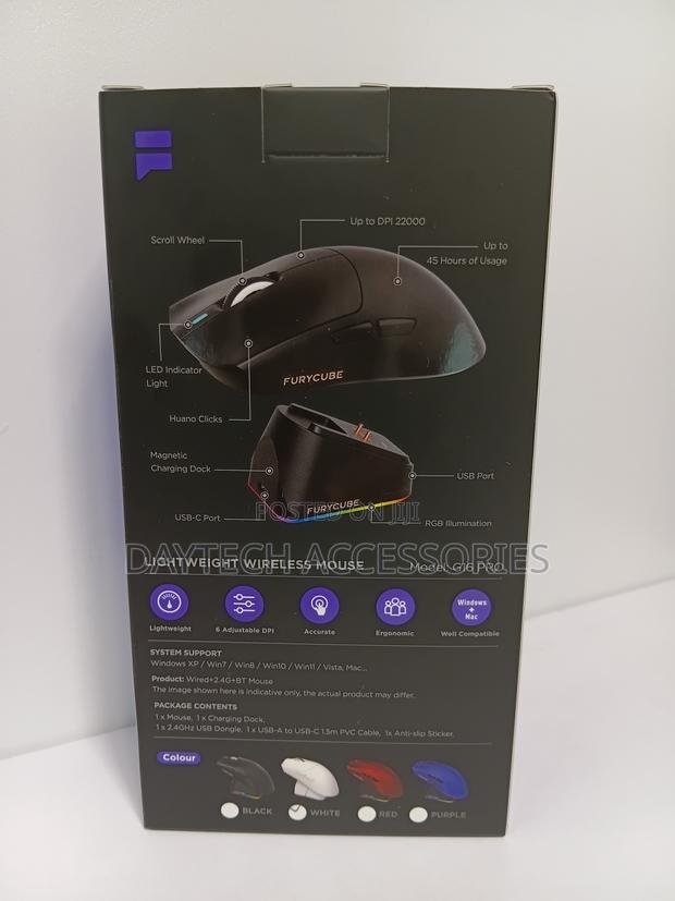 Furycube G16 Pro Tri-Mode Wireless Gaming Mouse - Paw3311 - thumbnail 2