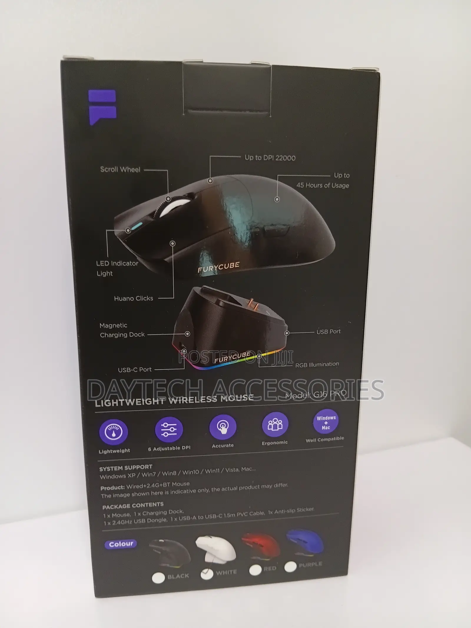 Furycube G16 Pro Tri-Mode Wireless Gaming Mouse - Paw3311