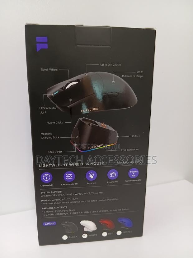 Furycube G16 Pro Tri-Mode Wireless Gaming Mouse - Paw3311 - thumbnail 3