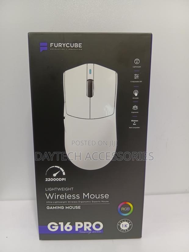 Furycube G16pro Tri Mode Wireless Gaming Mouse - White