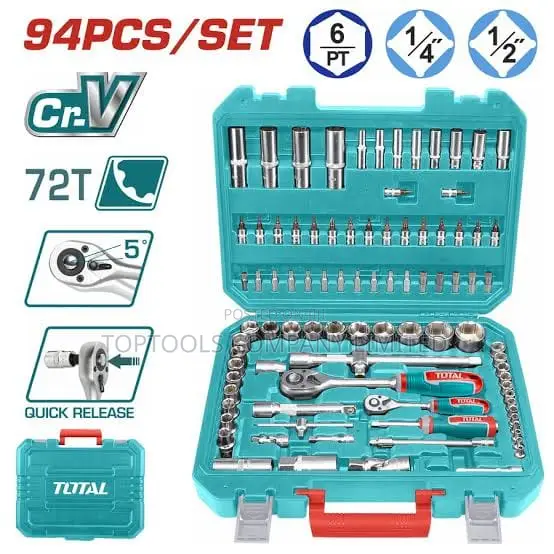 94pcs Socket Set 1/2" 1/4" Tht421942