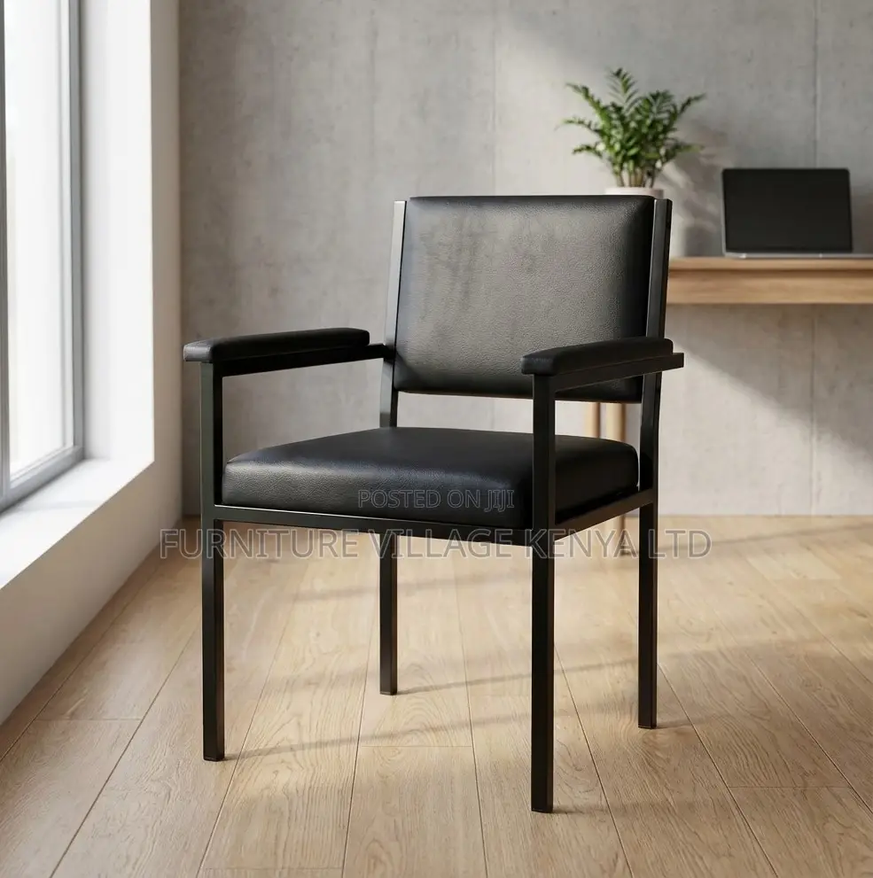 Modern Leather Waiting Seat