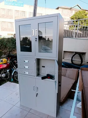 Secured Safe Box Office Cabinet