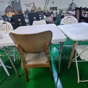 Dining Chair: Rubber Wood Padded Restaurant Chair