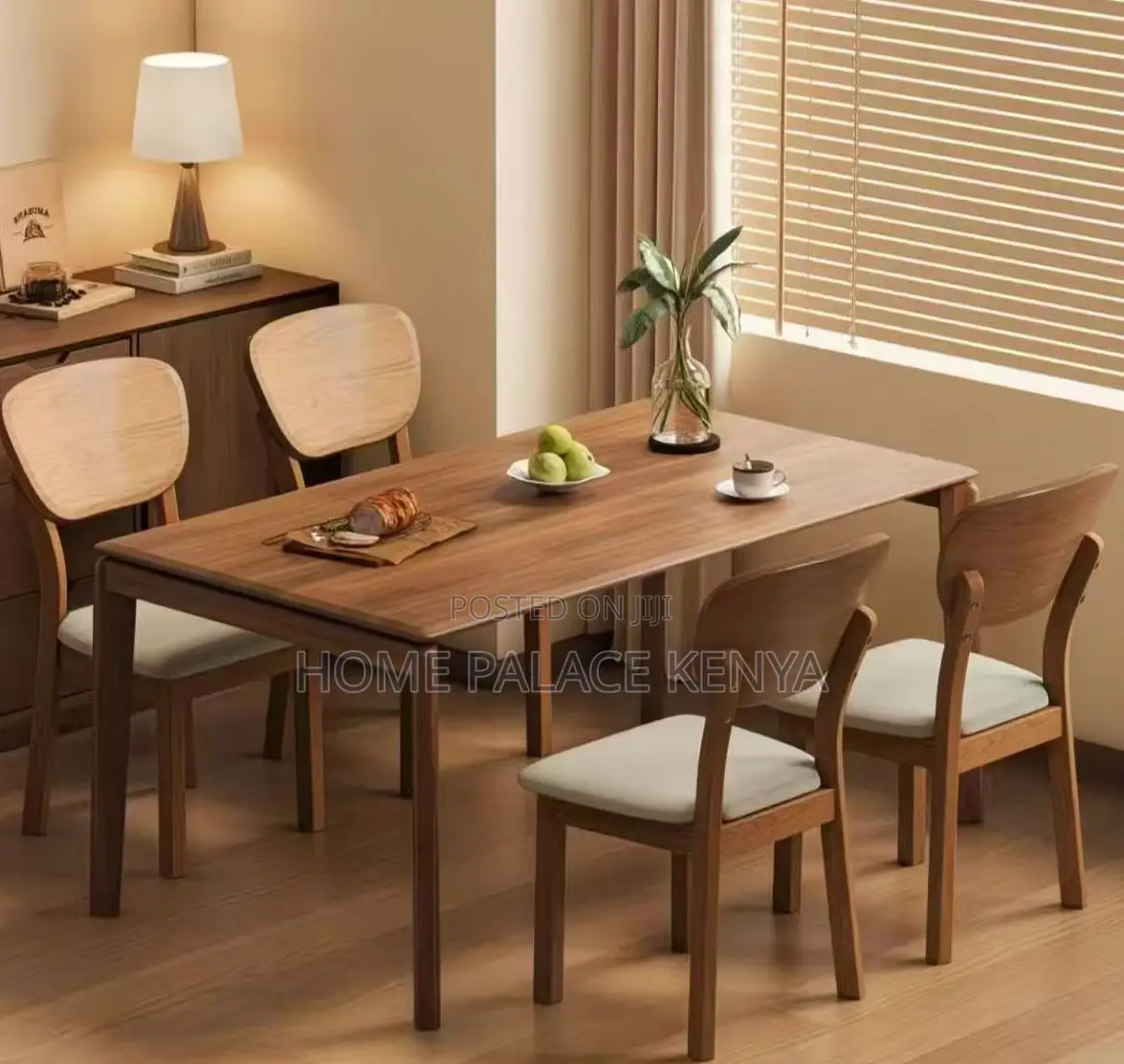 Dining Chair: Rubber Wood Padded Restaurant Chair